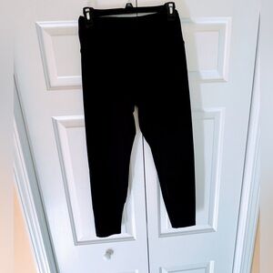 Zobha 7/8 Black High Waisted Compression Leggings Size Large